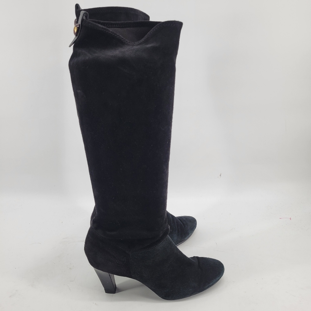 Coach Suede Elegant Black Knee-High Women's Boots Size 8